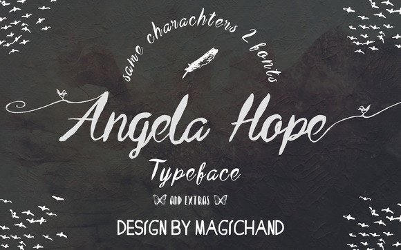 Angela Hope Font Poster 1