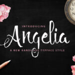 Angelia Script Font Poster 1