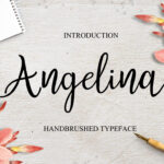 Angelina Script Font Poster 1