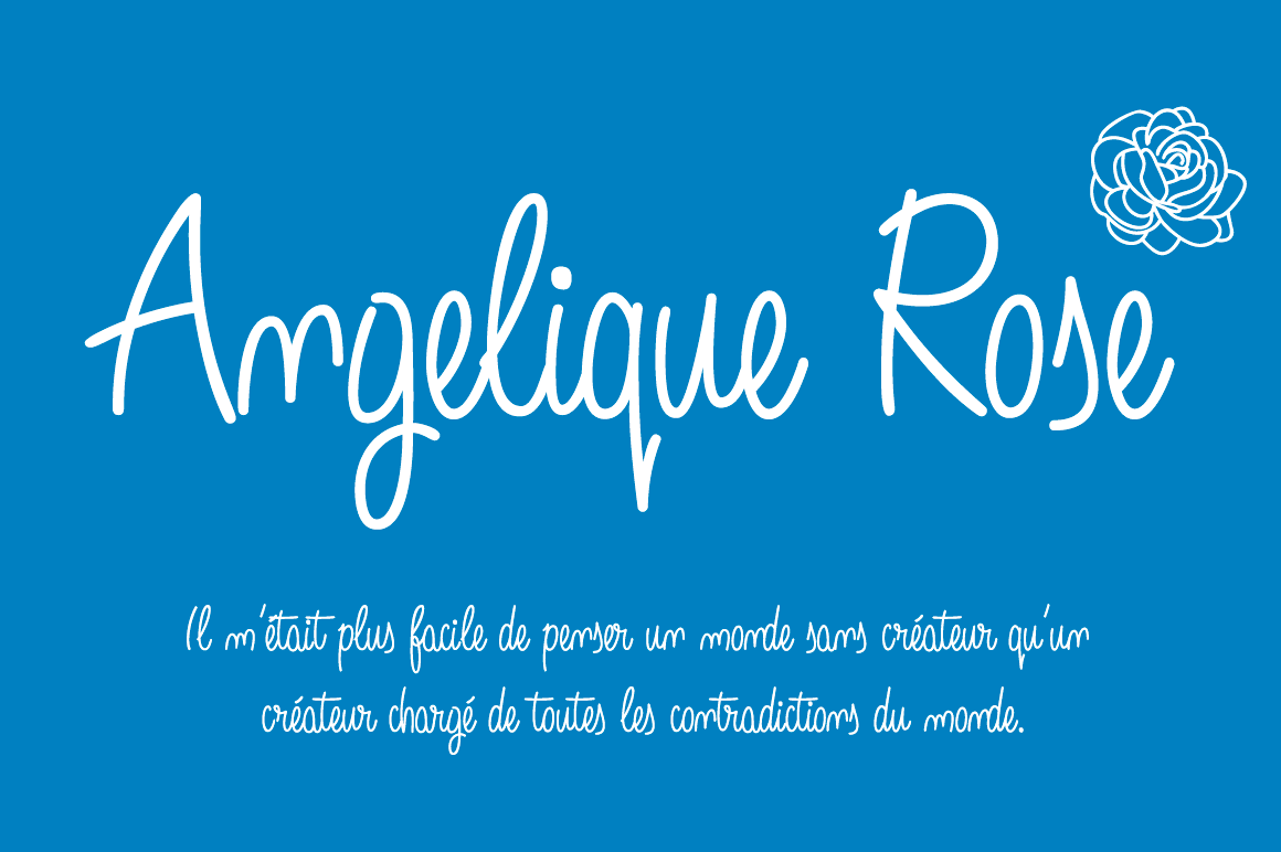 Angelique Rose Font Poster 1