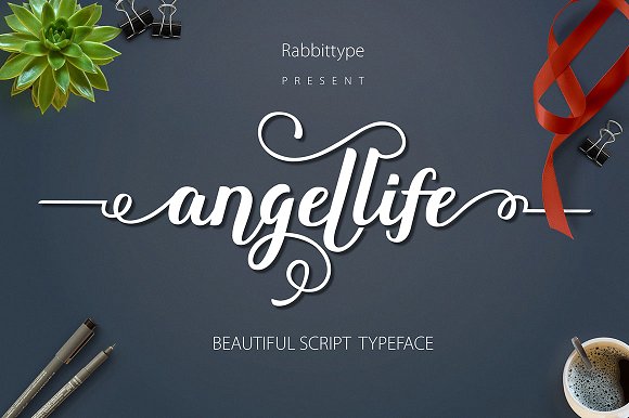 Angellife Beauty Font Poster 1