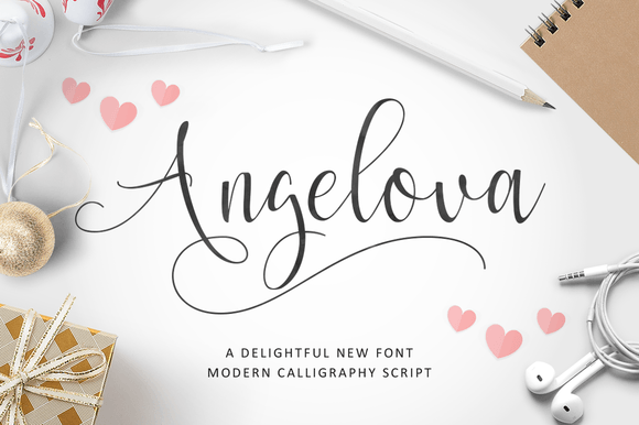 Angelova Font Angelova Font Poster 1
