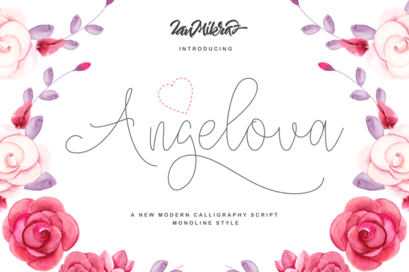 Angelova Font Poster 1