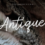 Antique Font Poster 1