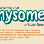 Anysome Font Poster 1