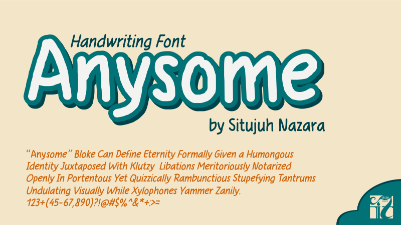 Anysome Font Poster 1