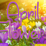 April Flowers Font Poster 1
