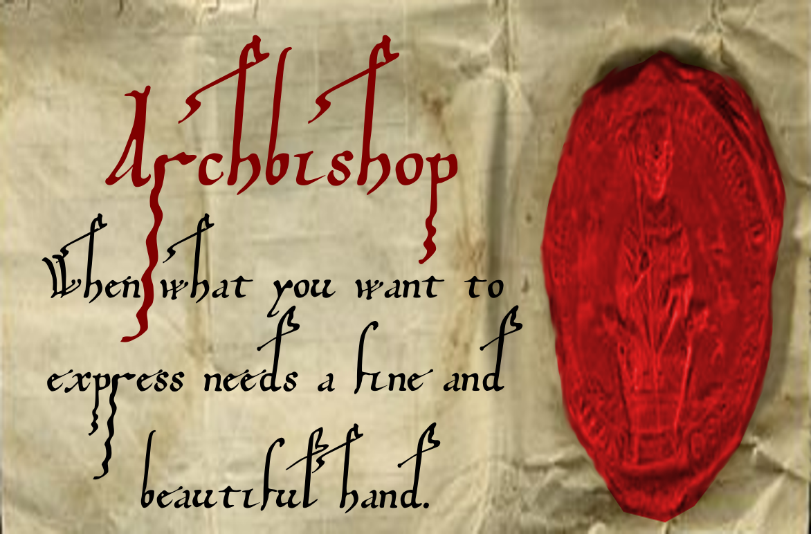 Archbishop Font Archbishop Font Poster 1