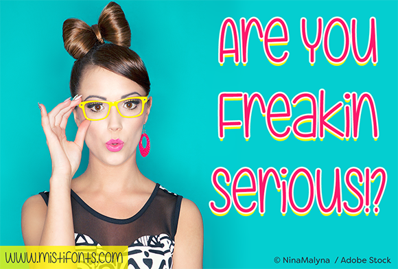 Are You Freakin Serious Font Poster 1