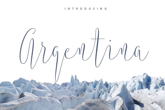 Argentina Script Font Poster 1