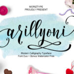 Arillyoni Script Font Poster 1