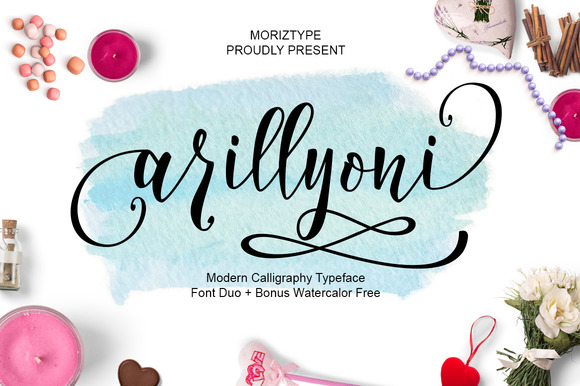 Arillyoni Script Font Poster 1