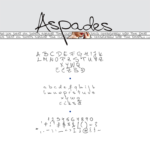 Aspades Font Aspades Font Poster 1