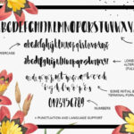 Asparagus Font Poster 2