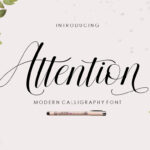 Attention Font Poster 1
