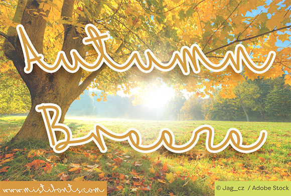 Autumn Breeze Font Autumn Breeze Font Poster 1