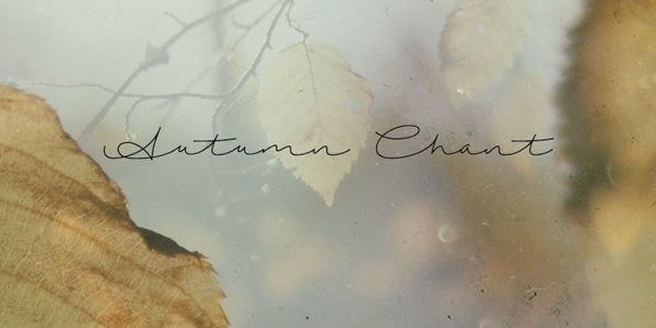 Autumn Chant Font Poster 1