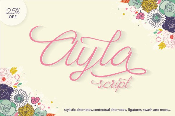Ayla Font Poster 1