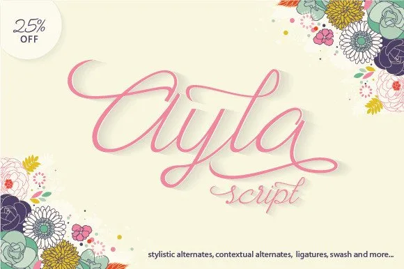 Ayla Font Ayla Font Poster 1