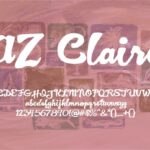 AZ Claire Font Poster 1