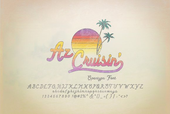 AZ Cruisin Font Poster 1