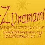 AZ Dramamine Font Poster 1