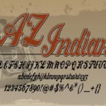 AZ Indian Font Poster 1