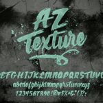 AZ Texture Font Poster 1