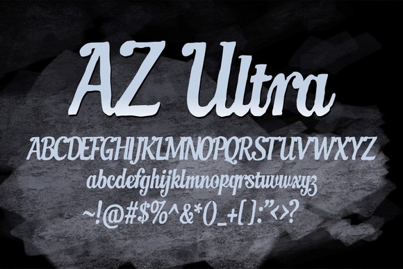 AZ Ultra Font Poster 1