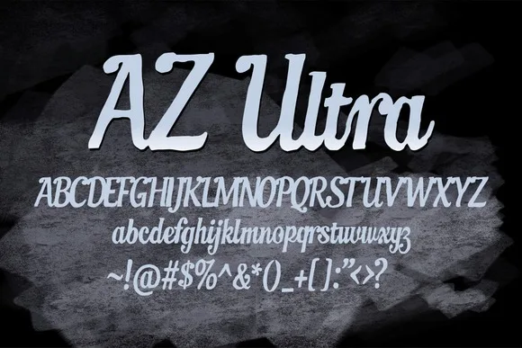 AZ Ultra Font AZ Ultra Font Poster 1