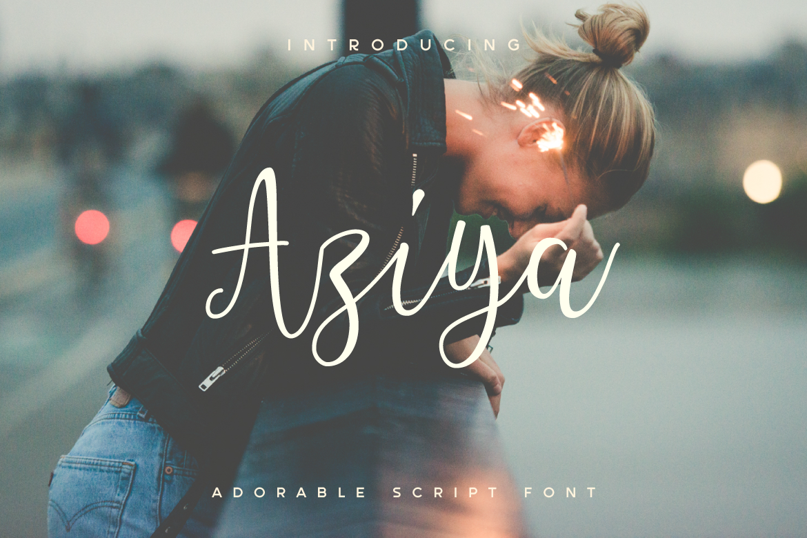 Aziya Font Aziya Font Poster 1