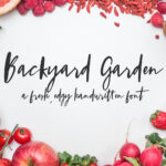 Backyard Garden Font Poster 1