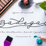 Badegan Script Font Poster 1