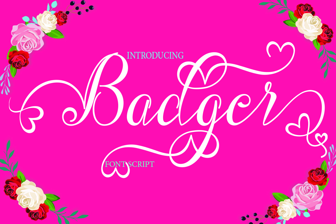 Badger Font Poster 1