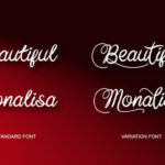 Baline Script Font Poster 2