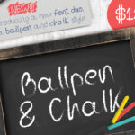 Ballpen and Chalk Font Poster 1