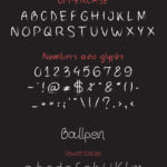 Ballpen and Chalk Font Poster 2