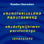 Bamboo Font Poster 4