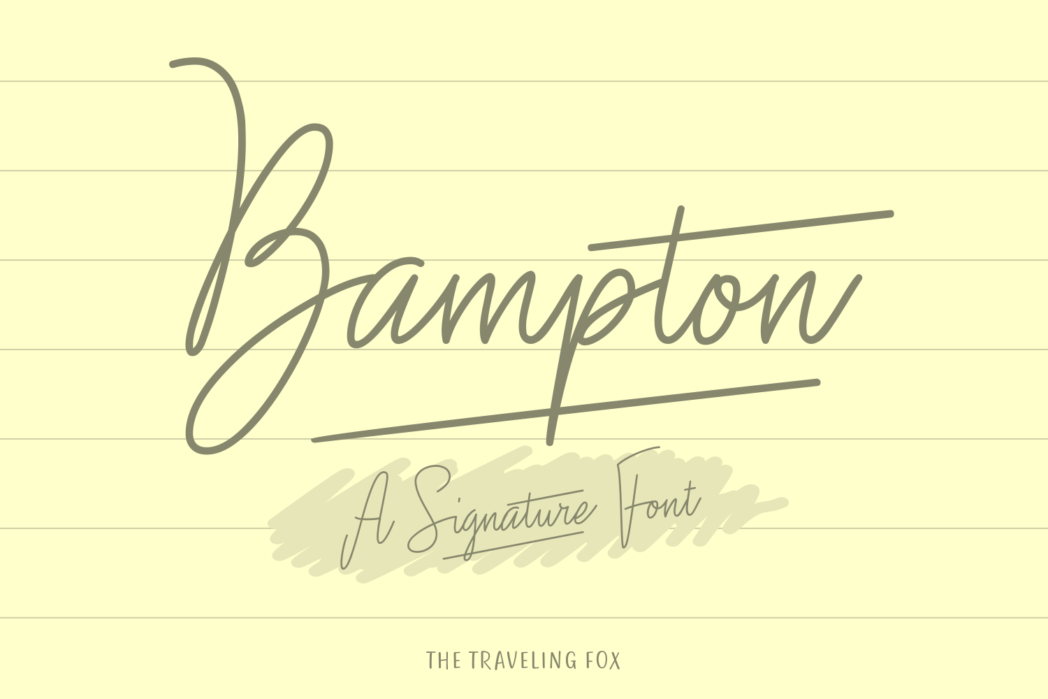 Bampton Font Poster 1