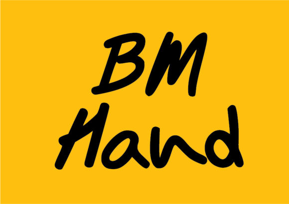 Bams Hand Font Poster 1