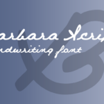 Barbara Script Font Poster 1