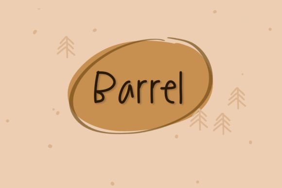 Barrel Font Poster 1