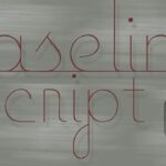 Baseline Script Font Poster 1