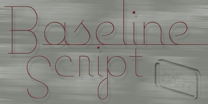 Baseline Script Font