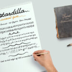 Bastardilla Font Poster 2