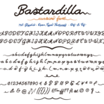 Bastardilla Font Poster 3