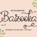 Bazooka Font Poster 1