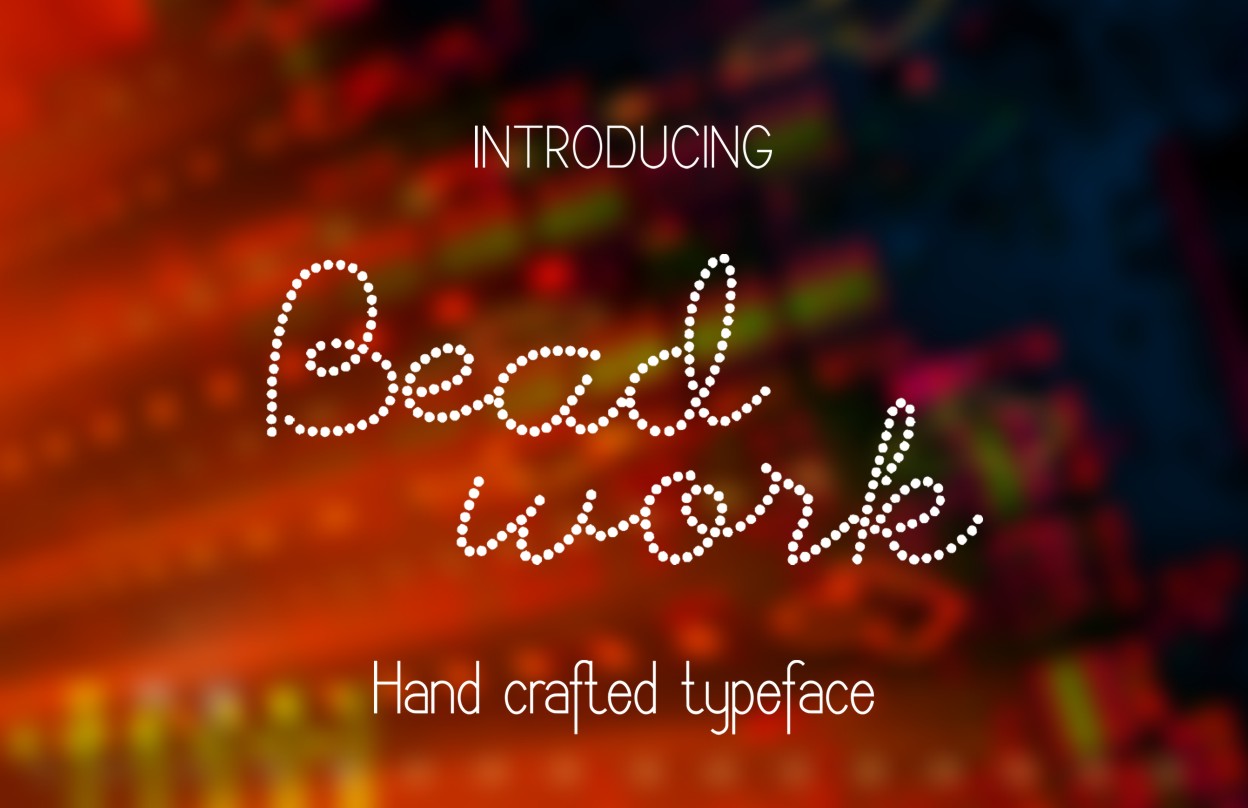 Beadwork Font Poster 1