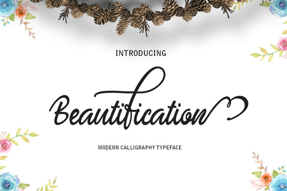 Beautification Font Poster 1