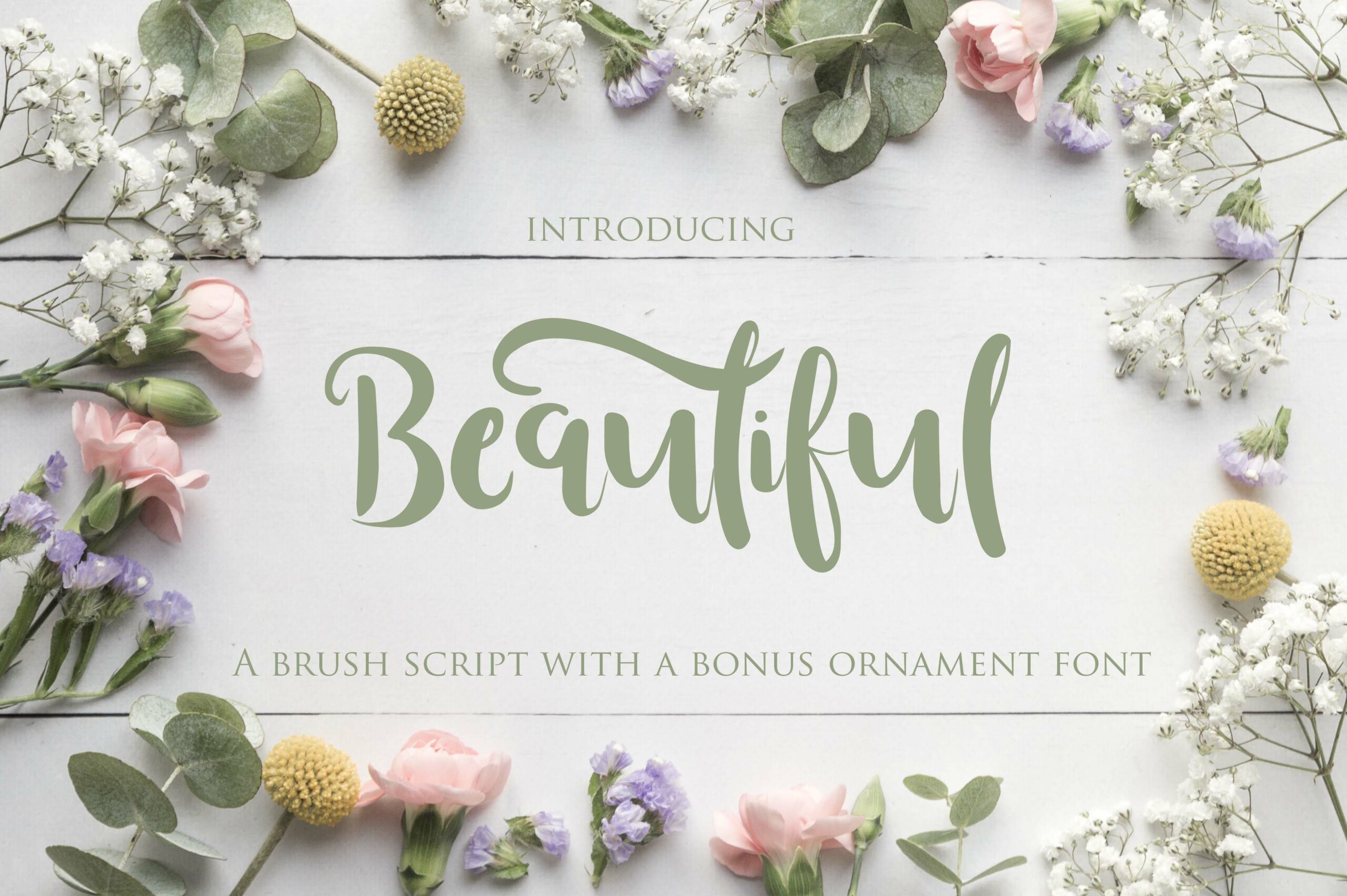 Beautiful Font Poster 1